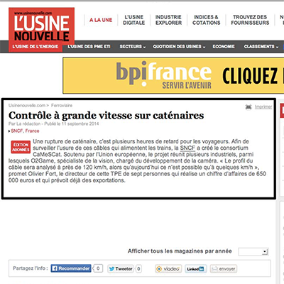 Image de l'article Contrôle à grande vitesse sur caténaires